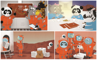 Illustration for article titled This Science Fiction Picture Book Will Make Your Kids Want to Colonize Mars